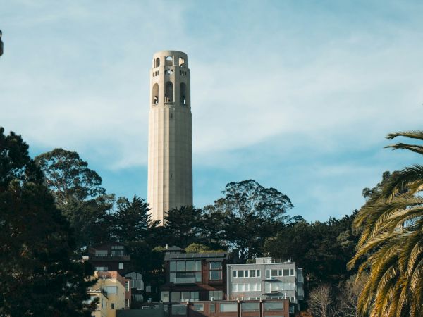 Coit Tower on Telegraph Hill, San Francisco